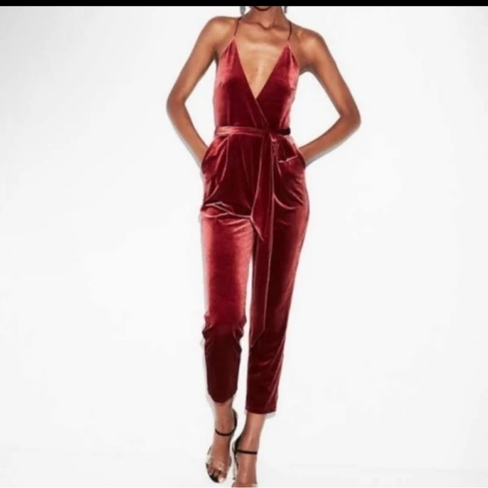 Express Deep Red romper